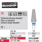 EDENTA HARDMETAAL FRAIS 5570.060 HP