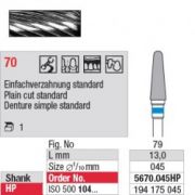 EDENTA HARDMETAAL FRAIS 5670.045 HP