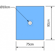 EUROGUARD AFDEKDOEK MET GAT 10CM